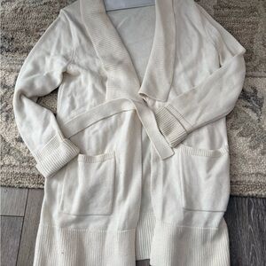 Banana Republic Cream Cardigan with Pockets